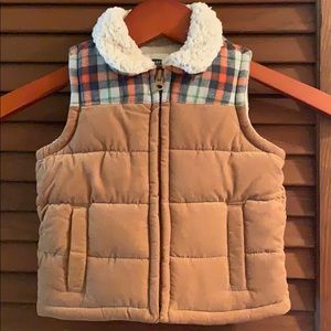 Old Navy corduroy And plaid vest